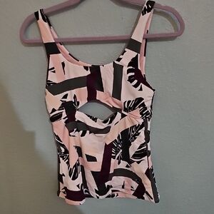 Stylish Pink and Black Women's Top